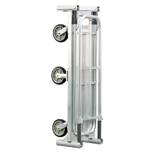 Chariot de livraison en vrac pliant en aluminium U-Boat, 18" la x 61" lo, 1200 lb cap, Roues Polyur&eacute;thane MAS Chibougamau
