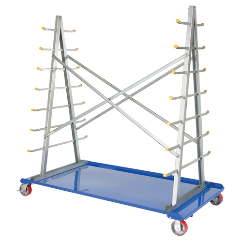 Chariot &agrave; cadre en A pour barres et tuyaux, Acier, 36-3/4" la x 73-3/4" p x 72-1/2" h, Capacit&eacute; de 2000 lb MAS Chibougamau