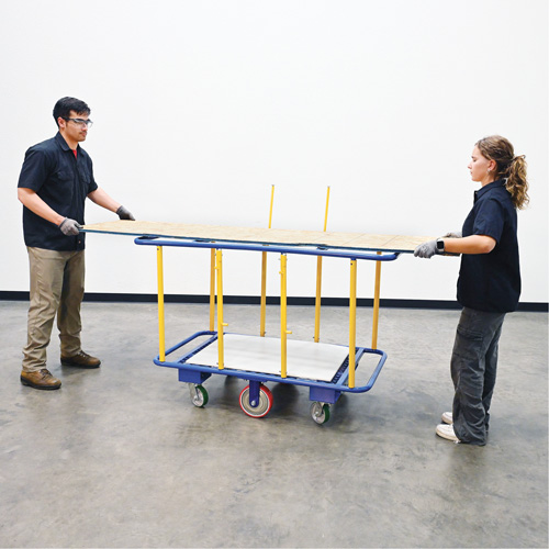 Chariot horizontal pour panneaux, 63-7/16" x 28-1/2" x 40-15/16", Capacit&eacute; 2000 lb MAS Chibougamau
