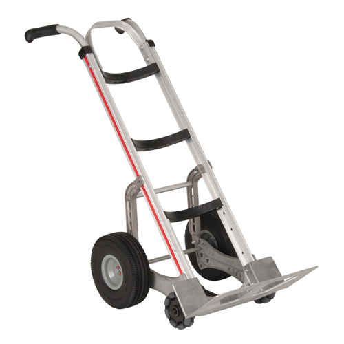 Diable autostabilisant, Prise Double, Aluminium, Hauteur de 55'', Capacit&eacute; 500 lb MAS Chibougamau