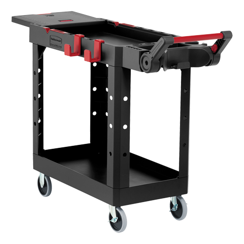 Chariot utilitaire robuste et polyvalent, 2 tiers, 17-3/4" x 36" x 46-1/5", Capacit&eacute; 500 lb MAS Chibougamau