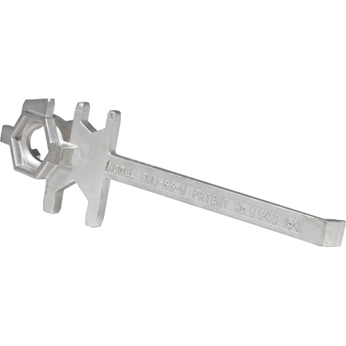 Drum Wrench, 3/4"/2" Opening, 9-1/2" Handle, Stainless Steel MAS Chibougamau