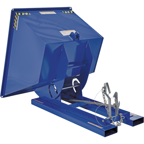 Self-Dumping Hopper, Steel, 1 cu.yd., Blue MAS Chibougamau