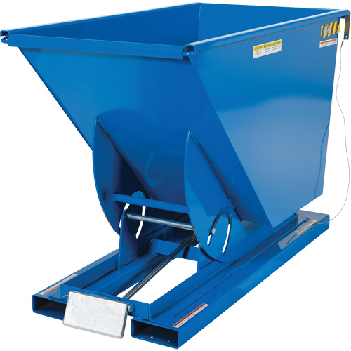 Conteneur autobasculeur, Acier, 3/4 vg³, Bleu MAS Chibougamau