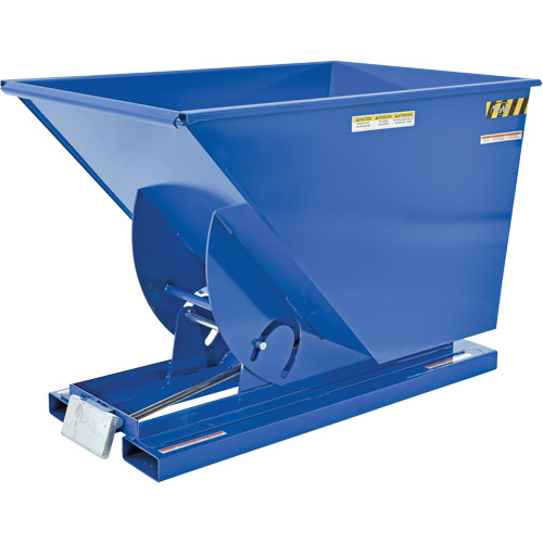 Conteneur autobasculeur, Acier, 1 vg³, Bleu MAS Chibougamau