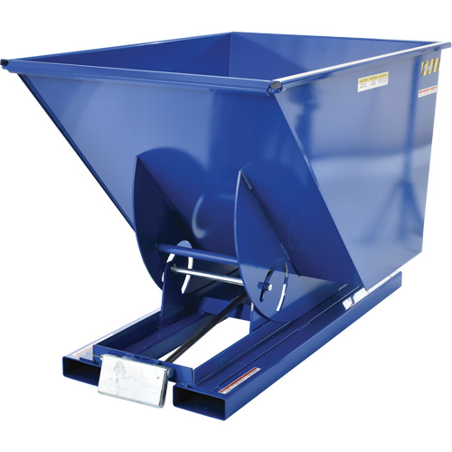 Conteneur autobasculeur, Acier, 1 vg³, Bleu MAS Chibougamau