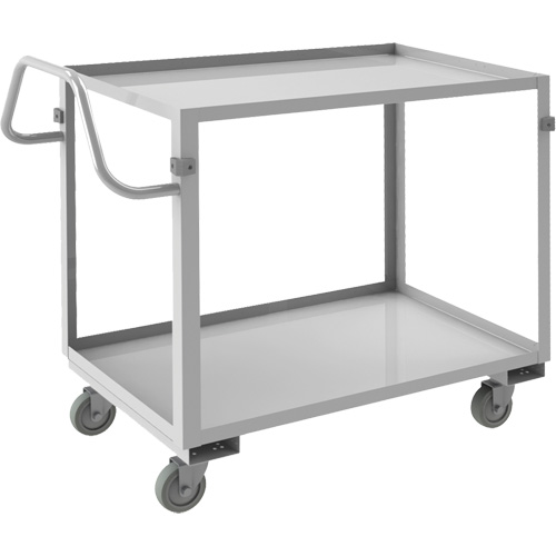 Chariot avec tablettes de calibre industriel, 2 Tiers, 22-1/2" la x 36-1/2" h x 42-7/16" p, Capacit&eacute; 600 lb MAS Chibougamau