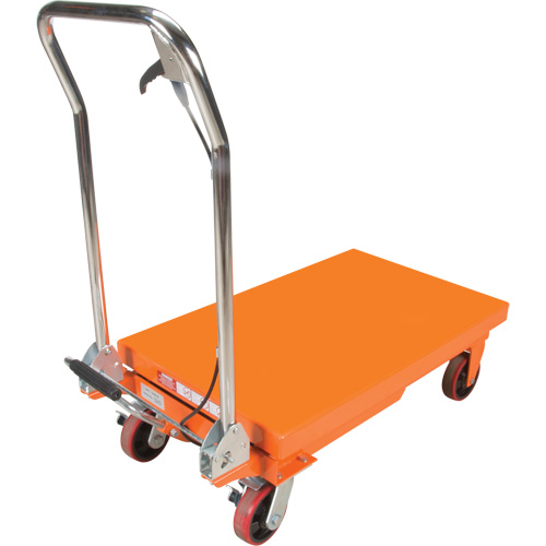 Table &eacute;l&eacute;vatrice &agrave; ciseaux hydraulique, 32" lo x 19-3/4" la, Acier, Capacit&eacute; 1100 lb MAS Chibougamau