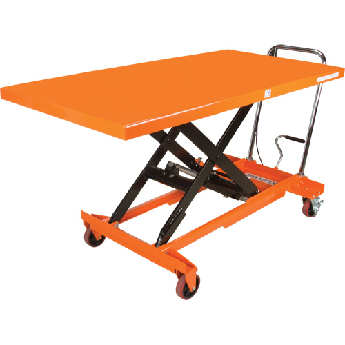 Table &eacute;l&eacute;vatrice &agrave; ciseaux hydraulique, 63" lo x 31-1/2" la, Acier, Capacit&eacute; 1100 lb MAS Chibougamau