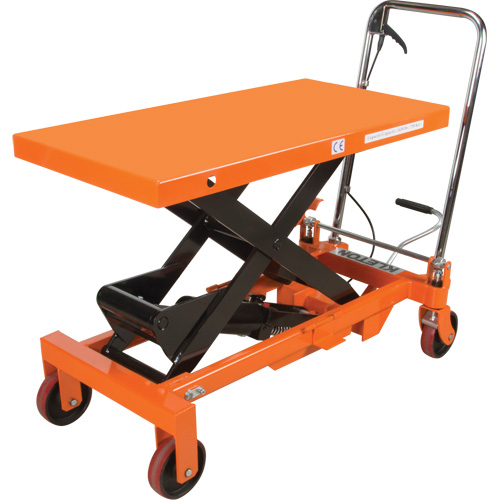 Table &eacute;l&eacute;vatrice &agrave; ciseaux hydraulique, 39-1/2" lo x 20" la, Acier, Capacit&eacute; 1650 lb MAS Chibougamau