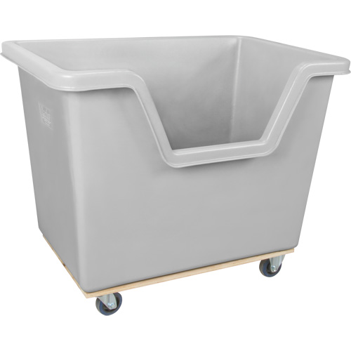 Chariot-caisse &agrave; c&ocirc;t&eacute; ouvert, Poly&eacute;thyl&egrave;ne, 45-3/4" lo x 31-1/4" la x 37-3/4" h, Volume 22 pi³, Capacit&eacute; 1000 lb MAS Chibougamau