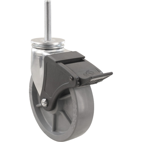 Roulette Emaxx Envirothane, Pivotant avec frein, Diam&egrave;tre 4" (101,6 mm), Capacit&eacute; 1000 lb (453,6 kg) MAS Chibougamau
