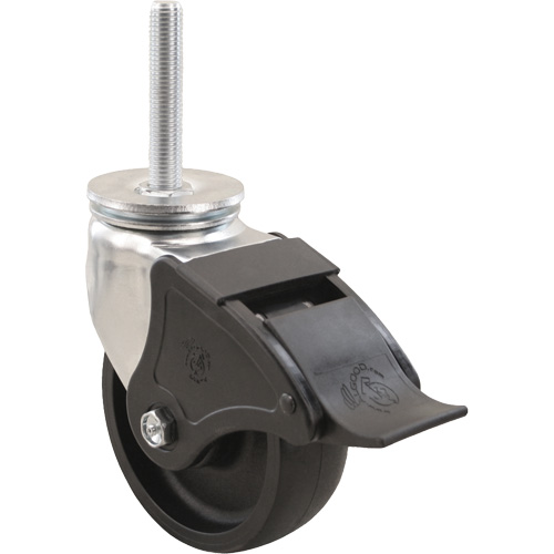 Roulette Emaxx RollX, Pivotant avec frein, Diam&egrave;tre 4" (101,6 mm), Capacit&eacute; 1200 lb (544,3 kg) MAS Chibougamau