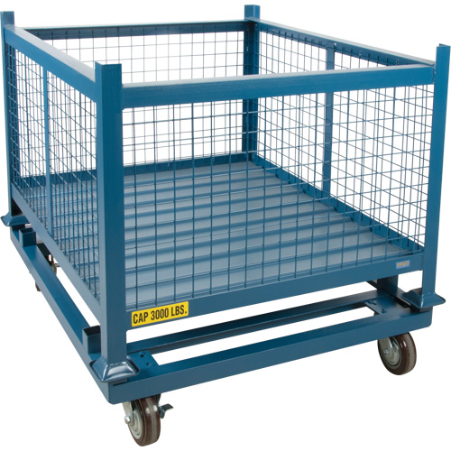Dolly for Stacking Container, 48.5" W x 40-1/2" D x 10" H, 3000 lbs. Capacity MAS Chibougamau