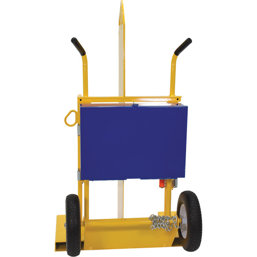Chariot pour chalumeau et bouteille &agrave; gaz, Roues Rempli de mousse, Base de 24" la x 19-1/2" lo, 500 lb MAS Chibougamau