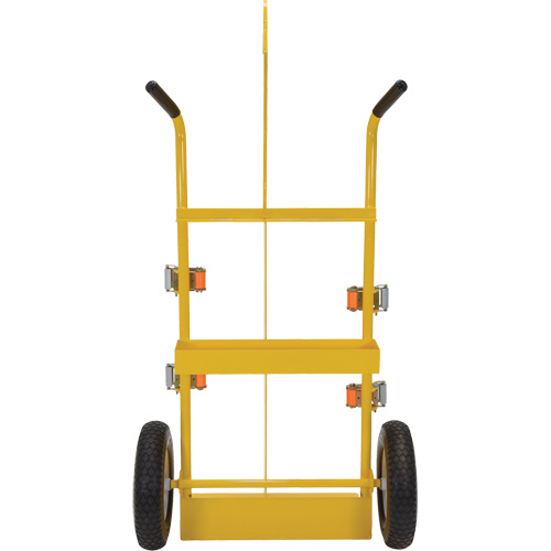 Chariot pour chalumeau et bouteille &agrave; gaz, Roues Rempli de mousse, Base de 23-13/16" la x 22-13/16" lo, 500 lb MAS Chibougamau