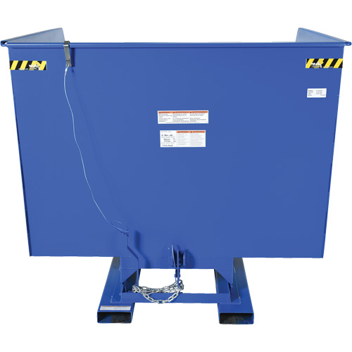 Conteneur autobasculeur, Acier, 4 vg³, Bleu MAS Chibougamau
