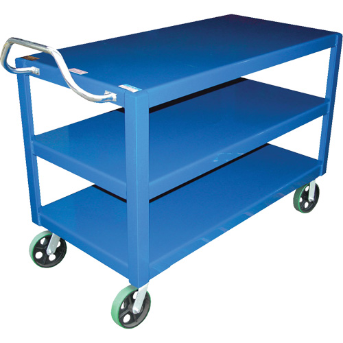 Chariot &agrave; poign&eacute;e ergonomique Ergo-Handle, 4000 lb Capacit&eacute;, Acier, 24-1/2" la x 41" ha x 54-7/8" p, Bordure vers le bas MAS Chibougamau