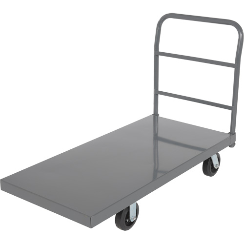 Platform Truck, 48" L x 24" W, 2000 lbs. Capacity, Rubber Casters MAS Chibougamau
