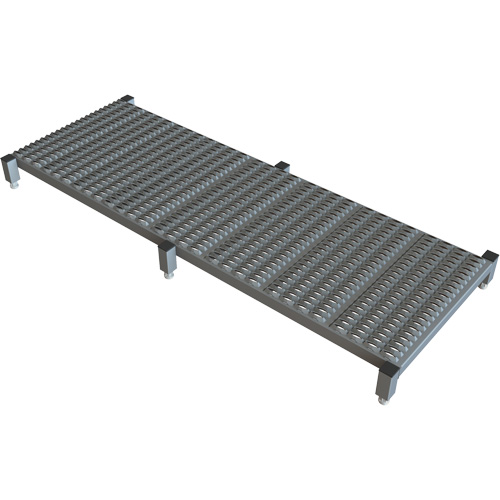 Plateforme de travail en une &eacute;tape &agrave; hauteur r&eacute;glable, 24" la x 71" pr, Capacit&eacute; de 800 lb, Enti&egrave;rement soud&eacute; MAS Chibougamau