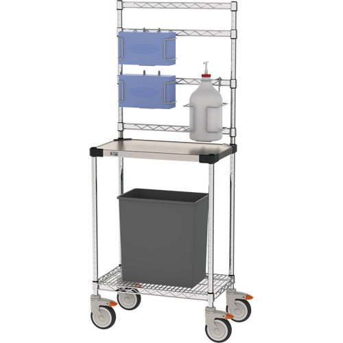 Poste de d&eacute;sinfection, Acier inoxydable, 24" x 60" x 14", Capacit&eacute; 900 lb MAS Chibougamau