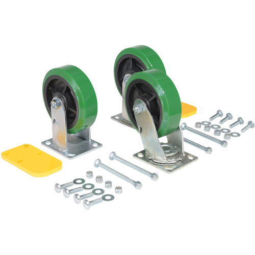 Ensemble de roulettes de tr&eacute;mie &agrave; basculement automatique s&eacute;rie H MAS Chibougamau