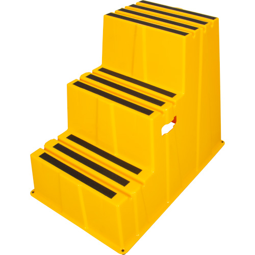 Industrial Step Stool, 3 Steps, 34-13/16" x 22-7/16" x 28-1/2" High MAS Chibougamau