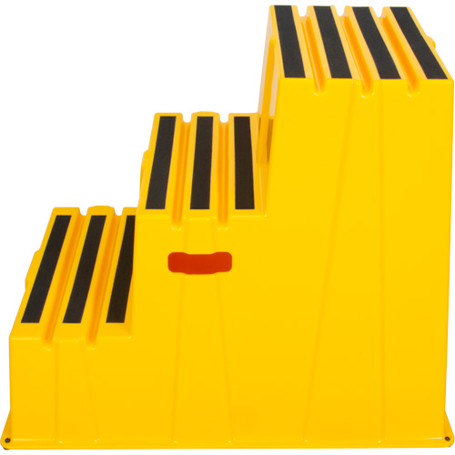 Industrial Step Stool, 3 Steps, 34-13/16" x 22-7/16" x 28-1/2" High MAS Chibougamau