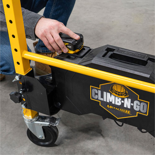 Syst&egrave;me de motorisation pour &eacute;chafaudage Climb-N-Go MAS Chibougamau
