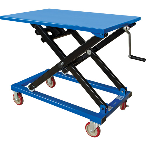 Table &eacute;l&eacute;vatrice manuelle &agrave; ciseaux, 37-3/8" lo x 23-5/8" la, Acier, Capacit&eacute; 660 lb MAS Chibougamau