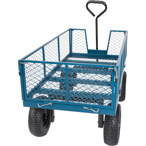 Wagon avec c&ocirc;t&eacute;s rabattables, 24" la x 48" la x Capacit&eacute; 800 lb MAS Chibougamau