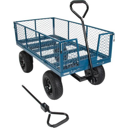 Wagon avec c&ocirc;t&eacute;s rabattables, 24" la x 48" la x Capacit&eacute; 800 lb MAS Chibougamau