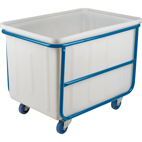 Straight Wall Box Truck, White Polyethylene, 46" L x 28" W x 31" H, 14 cu. ft. Volume, 1000 lbs. Capacity MAS Chibougamau