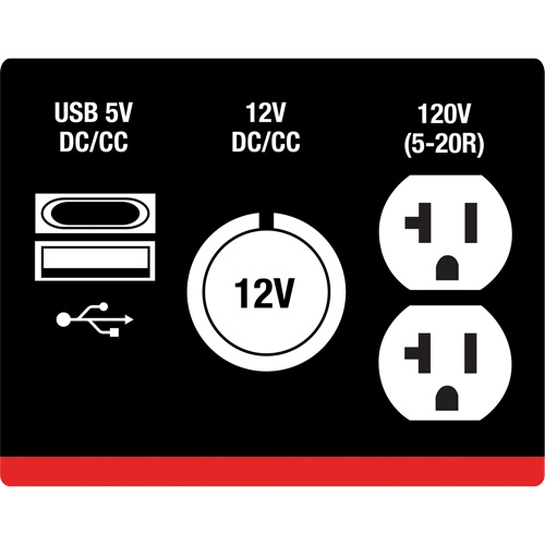 G&eacute;n&eacute;ratrice &agrave; onduleur, Surtension 2500 W, Nominale 1800 W, R&eacute;servoir 4,2 L MAS Chibougamau