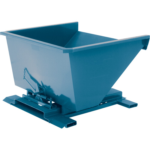 Conteneur autobasculeur, Acier, 3/4 vg³, Bleu MAS Chibougamau