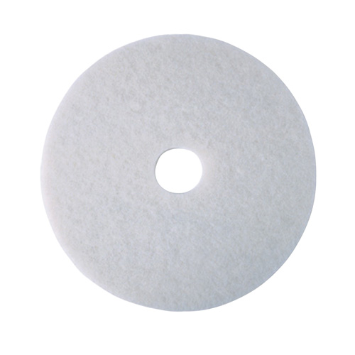Tampon de polissage pour planchers, 17", Polissage, Blanc MAS Chibougamau