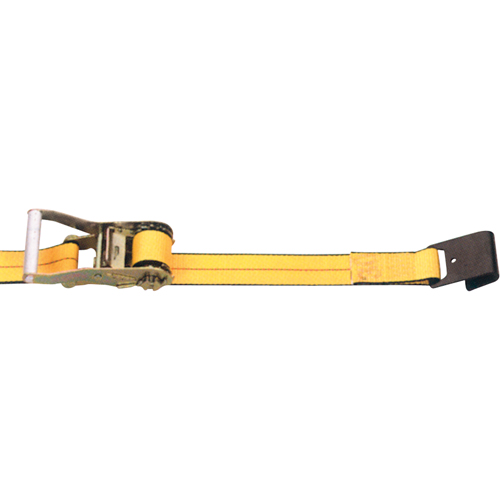 Ratchet Straps, Flat Hook, 2" W x 30' L, 3335 lbs. (1513 kg) Working Load Limit MAS Chibougamau