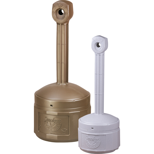 Cendriers Smoker's Cease-Fire, Sur pied, Plastique, Capacit&eacute; 4 gal. US, Hauteur 38-1/2" MAS Chibougamau