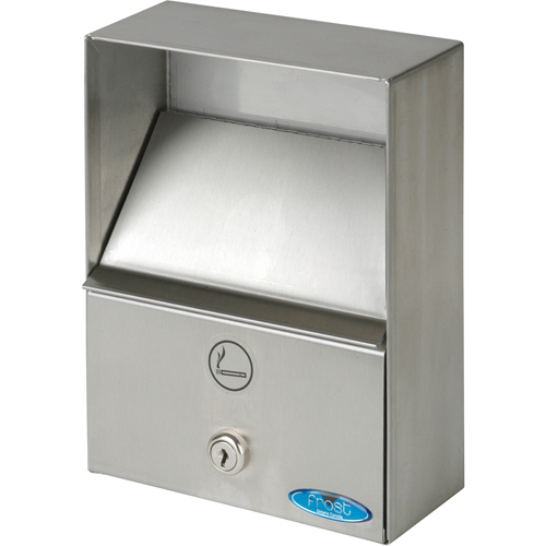 Cendriers, Montage mural, Acier inoxydable, Capacit&eacute; 1 litre, Hauteur 9" MAS Chibougamau