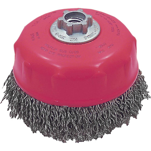 MAXI-CRIMPED Premium Crimped Wire Cup Brush MAS Chibougamau
