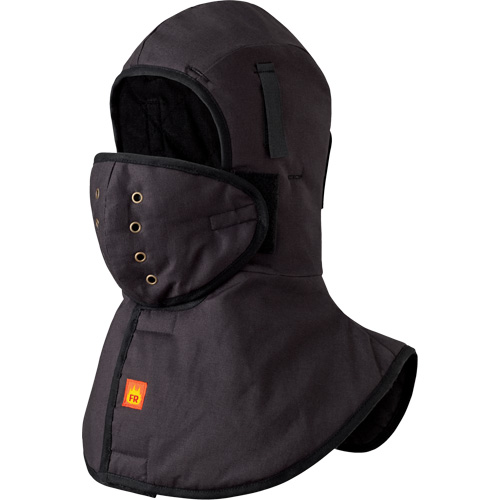 5565A Doublure FR robuste &agrave; col long pour casque, Noir, Coton MAS Chibougamau