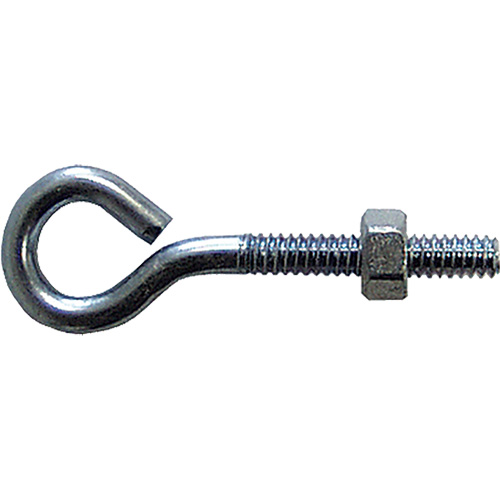 Eye Bolt, 3/8" Dia., 6" L, Zinc Plated MAS Chibougamau