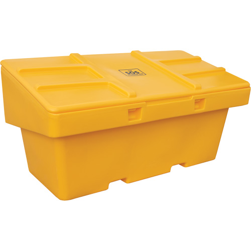 Contenants pour sel & sable SOS, Avec Moraillon, 72" x 36" x 36", 36 pi³, Jaune MAS Chibougamau