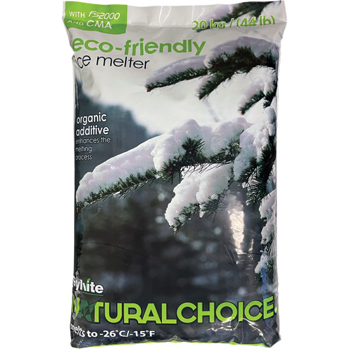 Produits de d&eacute;glaçage Natural Choice, Sac, 44 lb(20 kg), Point de fonte -26°C (-14,8°F) MAS Chibougamau