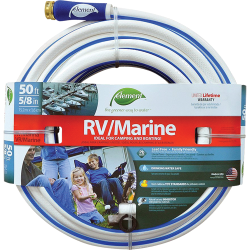 Element Marine & RV Water Hoses, PVC, 5/8" dia. x 50' MAS Chibougamau