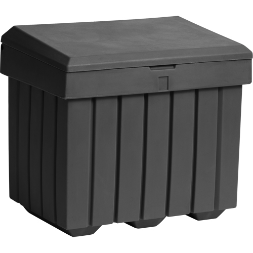 Economy Salt Sand Storage Container, 32" x 23" x 27-1/2", 10 cu. Ft., Grey MAS Chibougamau