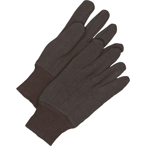 Gants en jersey classiques, Taille unique, Brun, Non doubl&eacute;, Poignet en tricot MAS Chibougamau