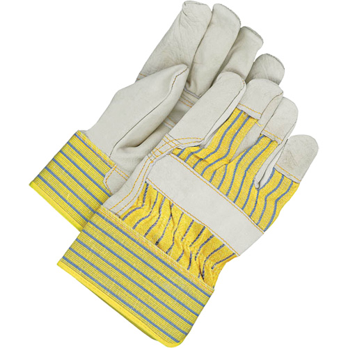Fitters Gloves with Patch Palm, One Size, Grain Cowhide Palm, Fleece Inner Lining MAS Chibougamau