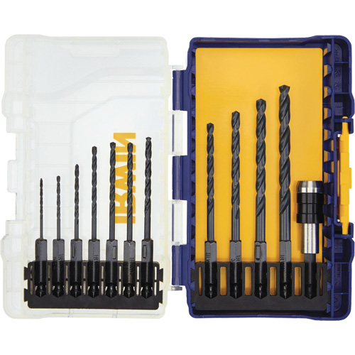 Jobber Length Drill Bit Set, 12 Pieces, High Speed Steel MAS Chibougamau