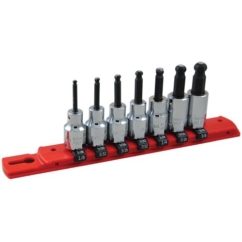 SAE Ball-Nose Socket Set, 7 Pcs MAS Chibougamau